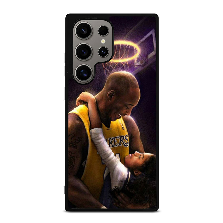 KOBE BRYANT AND GIGI Samsung Galaxy Note 9 Black Rubber Samsung Galaxy S24 Ultra Case Cover