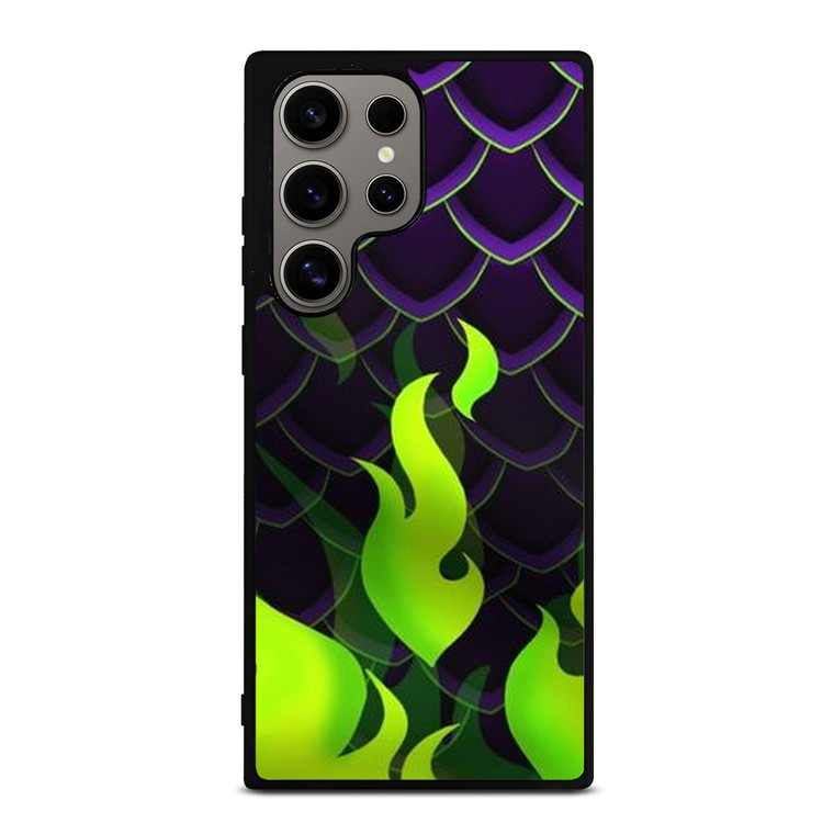 MALEFICENT GREEN FLAMES PATTERN Samsung Galaxy S24 Ultra Case Cover