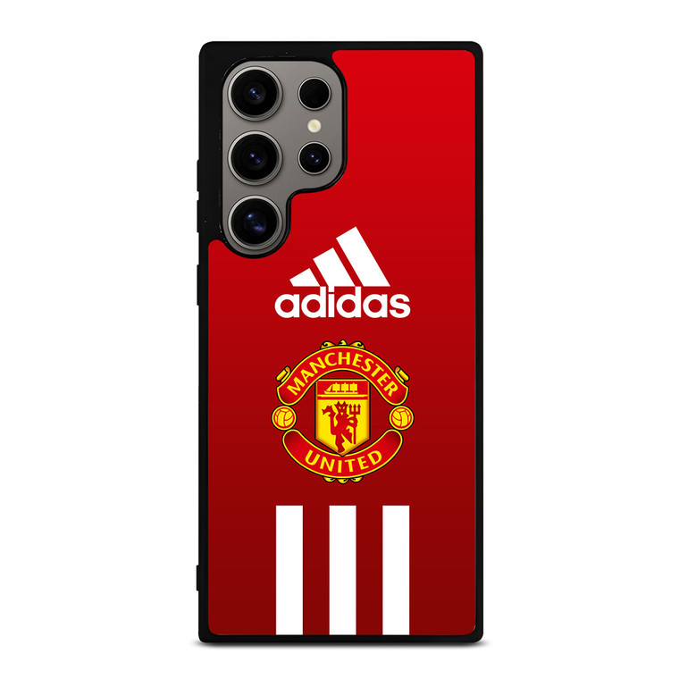 MANCHESTER UNITED FC ADIDAS STRIPES Samsung Galaxy S24 Ultra Case Cover