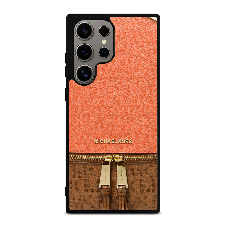 MICHAEL KORS MK LOGO BACKPACK ORANGE BAG Samsung Galaxy S24 Ultra Case Cover