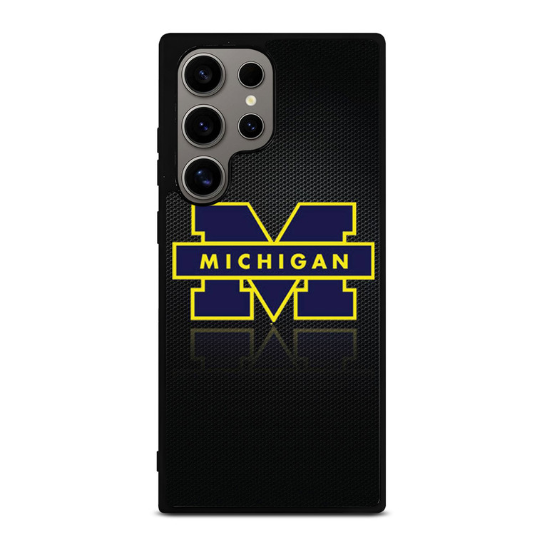 MICHIGAN WOLVERINES METAL LOGO Samsung Galaxy S24 Ultra Case Cover MICHIGAN WOLVERINES METAL LOGO Samsung Galaxy S24 Ultra Case Cover