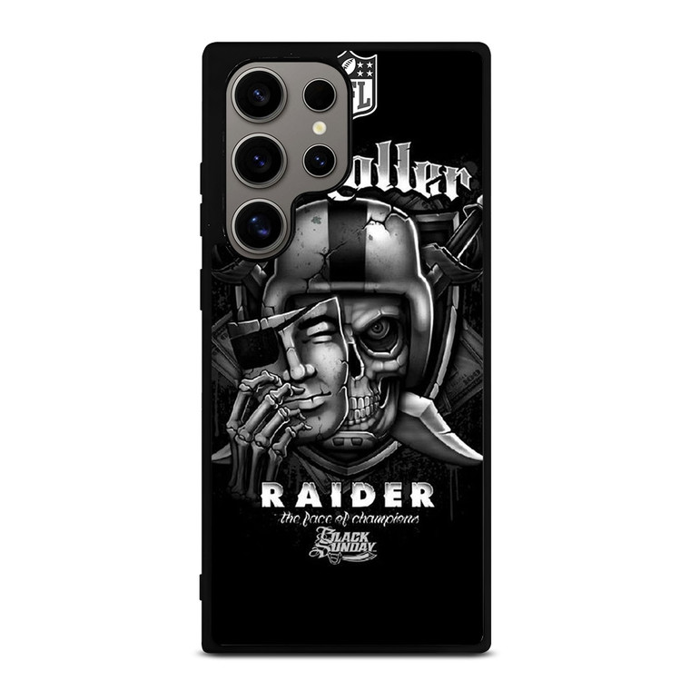 OAKLAND RAIDERS BLACK SUNDAY NFL Samsung Galaxy S24 Ultra Case Cover