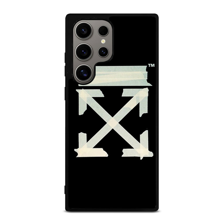 OFF WHITE TAPE LOGO Samsung Galaxy S24 Ultra Case Cover