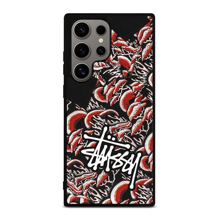 STUSSY CORAL PATTERN Samsung Galaxy S24 Ultra Case Cover
