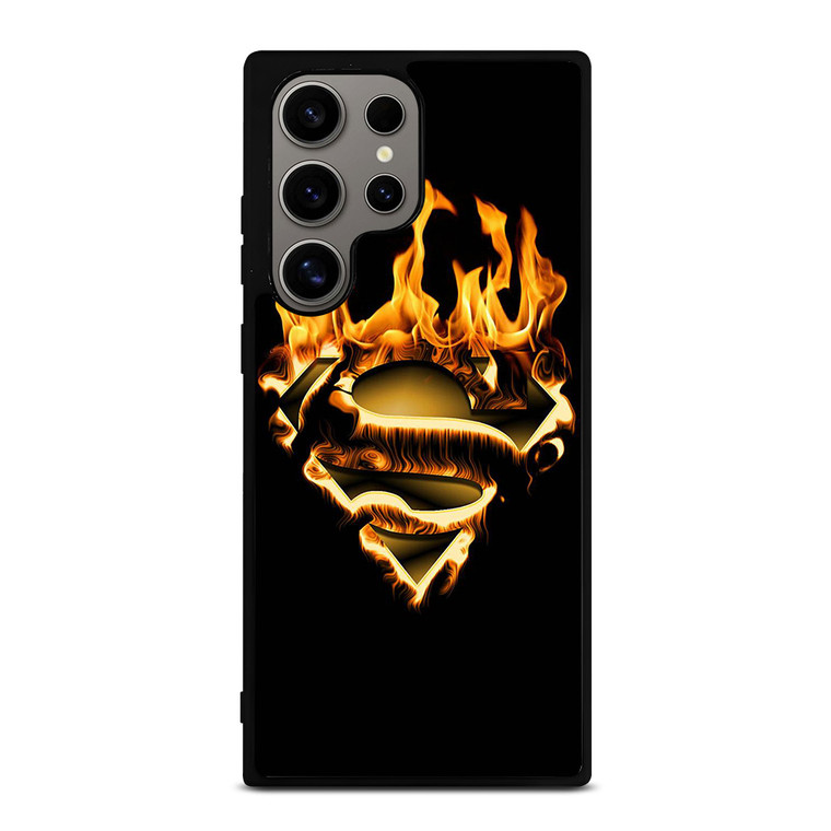 SUPERMAN LOGO FIRE Samsung Galaxy S24 Ultra Case Cover