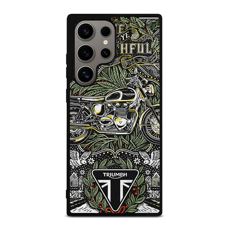 TRIUMPH MOTORCYCLE POSTER Samsung Galaxy S24 Ultra Case Cover