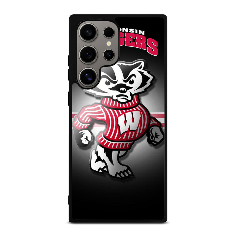 WISCONSIN BADGER FOOTBALL LOGO Samsung Galaxy S24 Ultra Case Cover