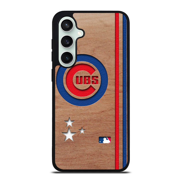CHICAGO CUBS UBS MLB WOODEN LOGO Samsung Galaxy S23 FE Case Cover
