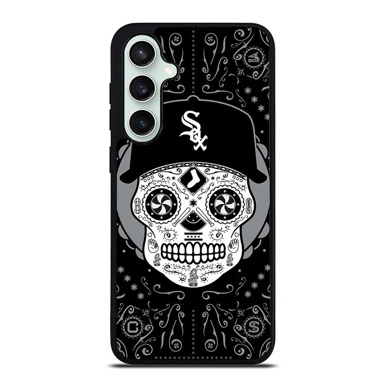 CHICAGO WHITE SOX LOGO SKULL ART Samsung Galaxy S23 FE Case Cover