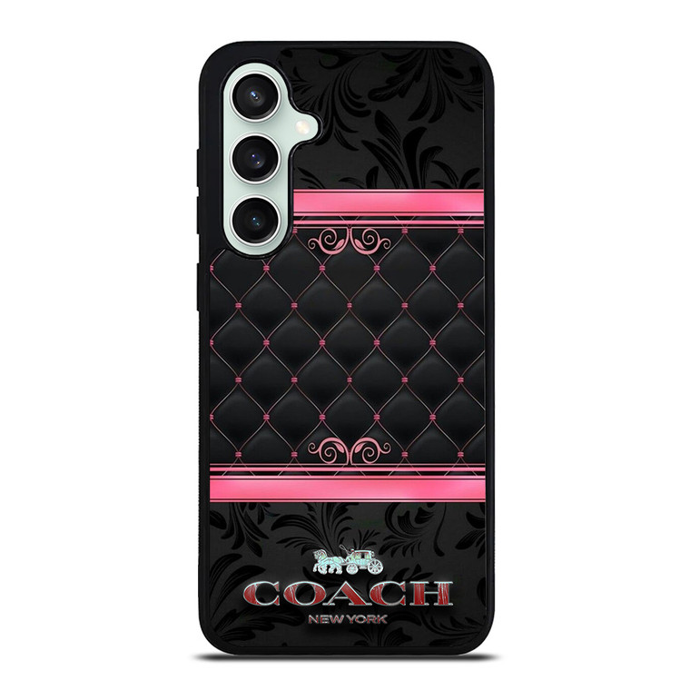 COACH NEW YORK PINK BLACK Samsung Galaxy S23 FE Case Cover