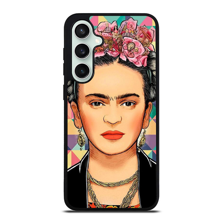 FRIDA KAHLO FACE COLORFUL ART Samsung Galaxy S23 FE Case Cover