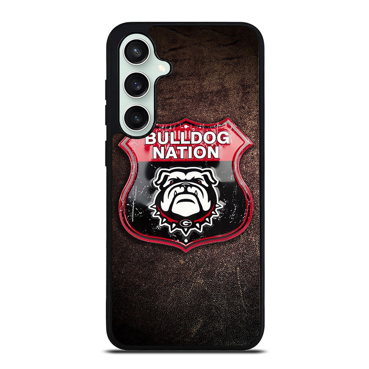 GEORGIA BULLDOGS RUSTY BADGE Samsung Galaxy S23 FE Case Cover
