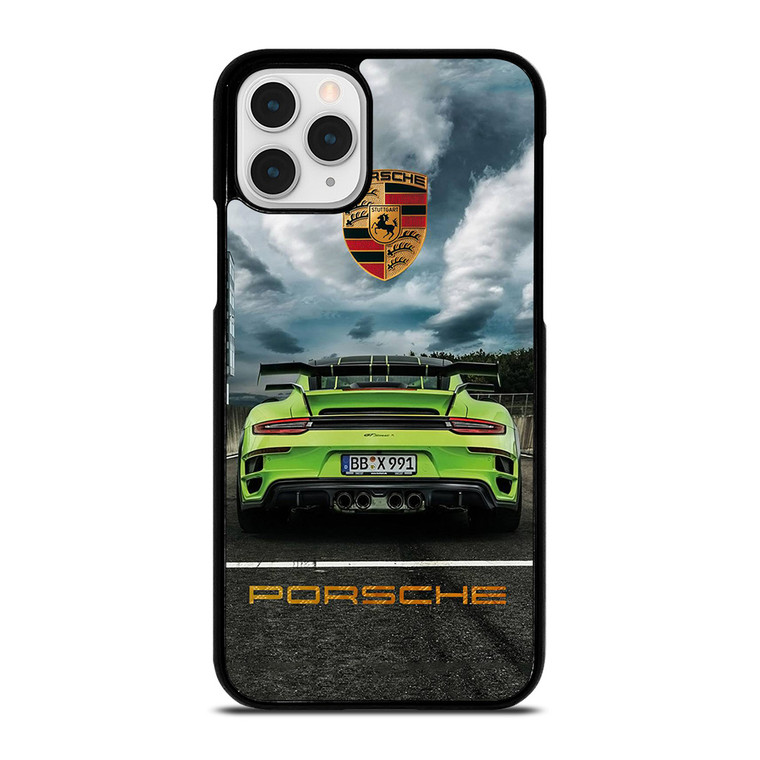 PORSCHE LOGO GREEN CAR iPhone 11 Pro Case Cover
