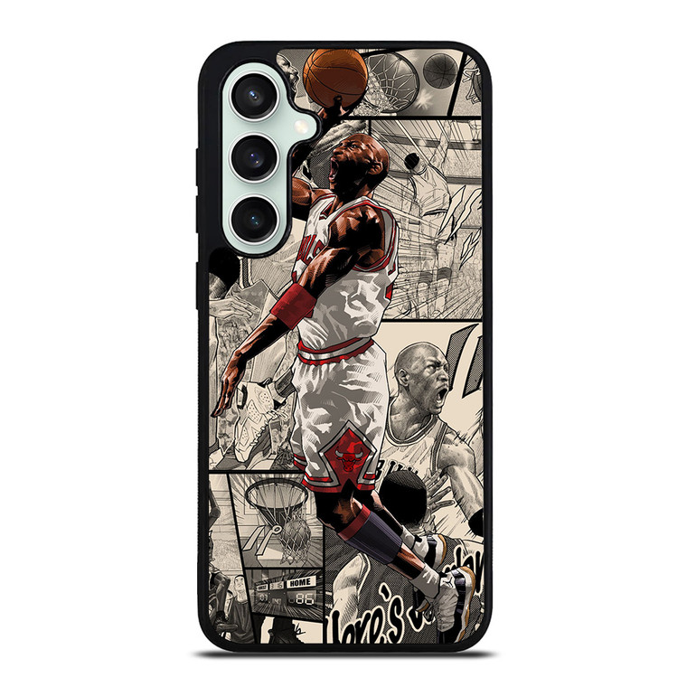 MICHAEL JORDAN COMIC ART Samsung Galaxy S23 FE Case Cover