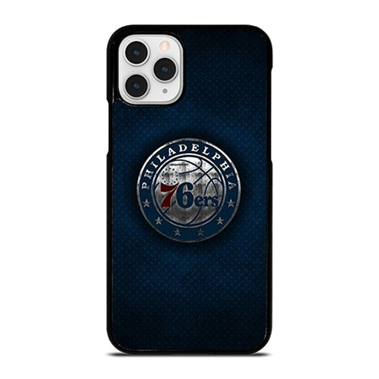 PHILADELPHIA 76ERS METAL LOGO iPhone 11 Pro Case Cover
