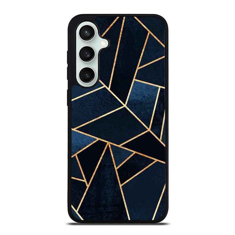 NAVY STONE CERAMIC ABSTRACT Samsung Galaxy S23 FE Case Cover