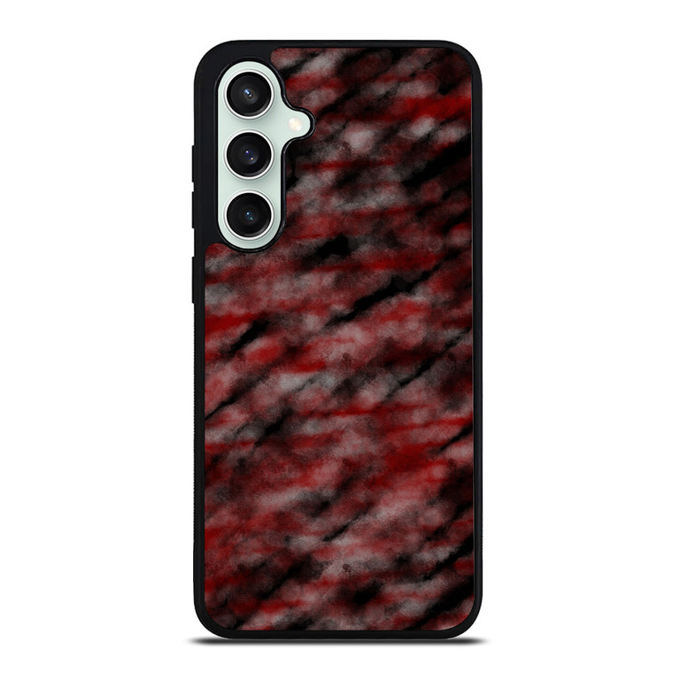 RED BLACK TIE DYE PATTERN Samsung Galaxy S23 FE Case Cover