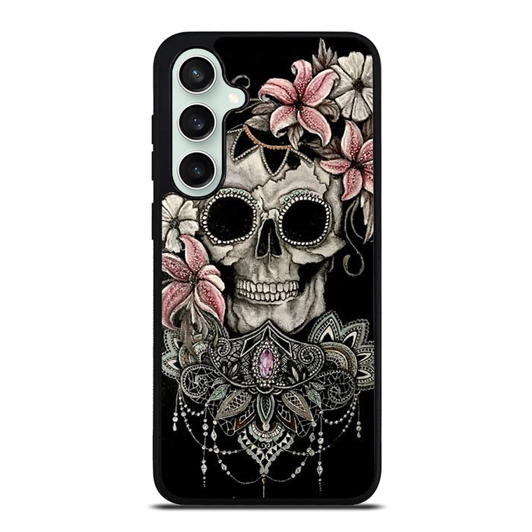 SUGAR SKULL FLOWER Samsung Galaxy S23 FE Case Cover