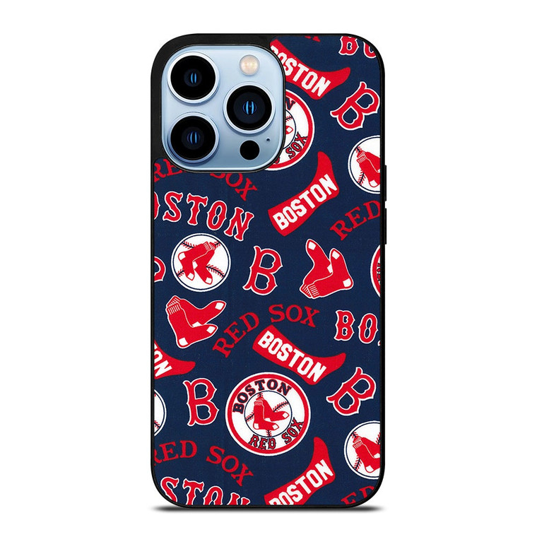 BOSTON RED SOX BASEBALL PATTERN iPhone 13 Pro Max Case Cover