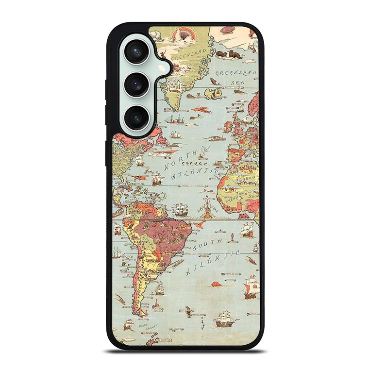 VINTAGE MAP Samsung Galaxy S23 FE Case Cover