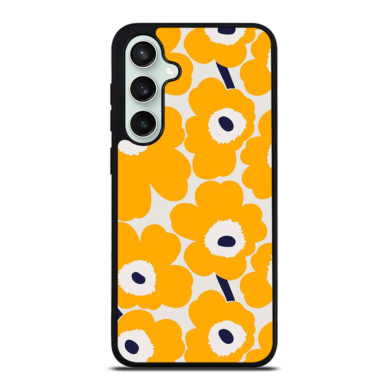 YELLOW RETRO FLORAL PATTERN Samsung Galaxy S23 FE Case Cover