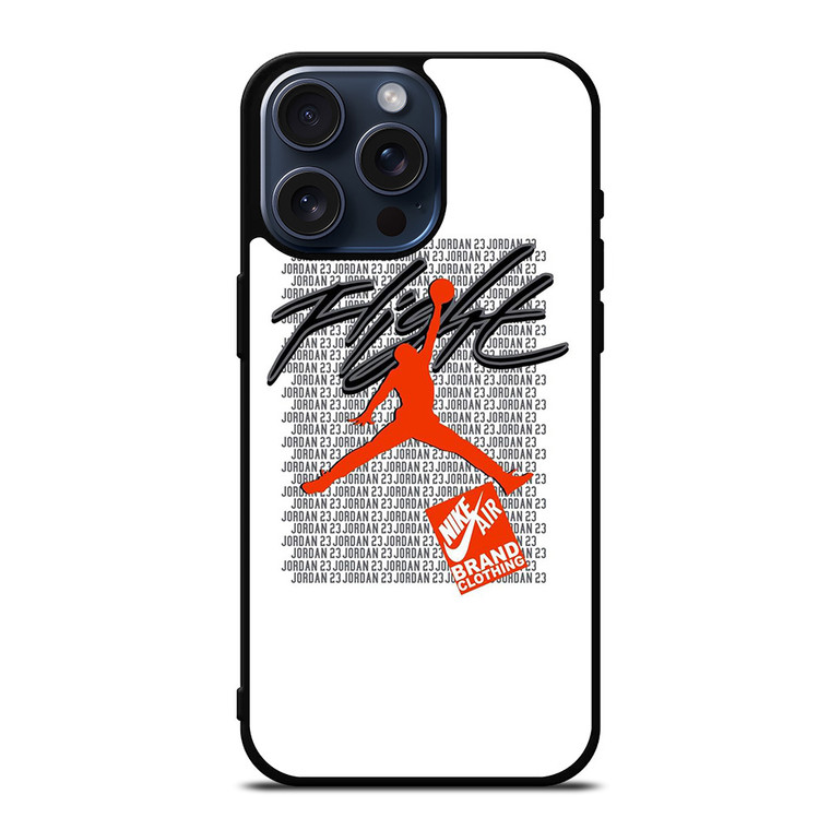 AIR JORDAN 23 NIKE FLIGHT LOGO iPhone 15 Pro Max Case Cover