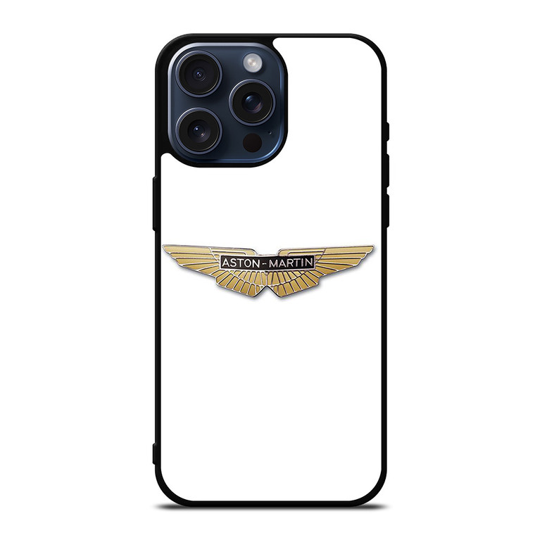 ASTON MARTIN CAR GOLD LOGO iPhone 15 Pro Max Case Cover