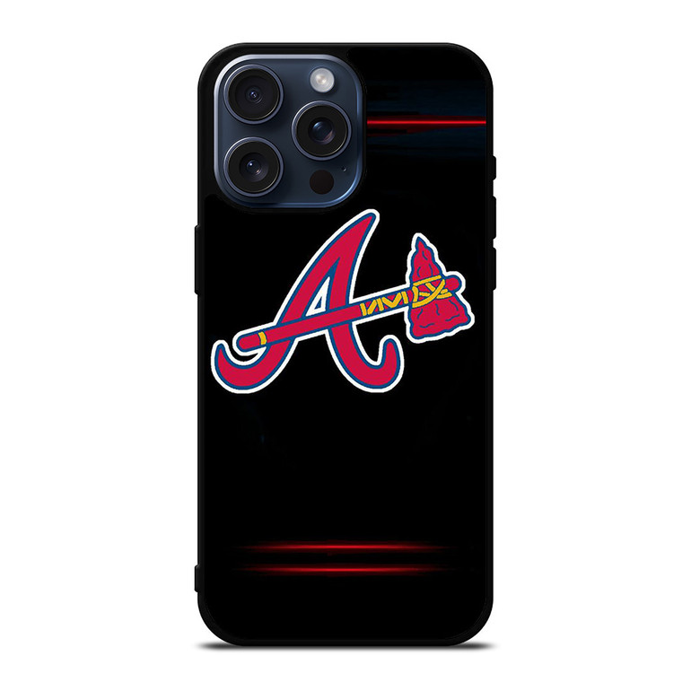 ATLANTA BRAVES ICON BASEBALL TEAM iPhone 15 Pro Max Case Cover