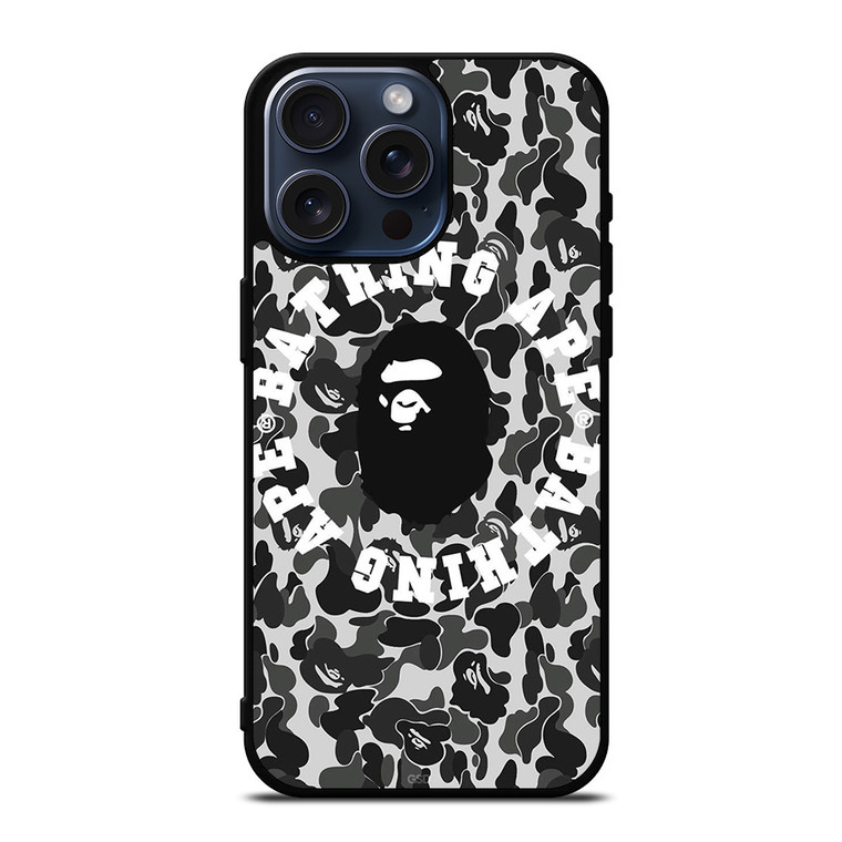 BAPE THING APE CAMO iPhone 15 Pro Max Case Cover