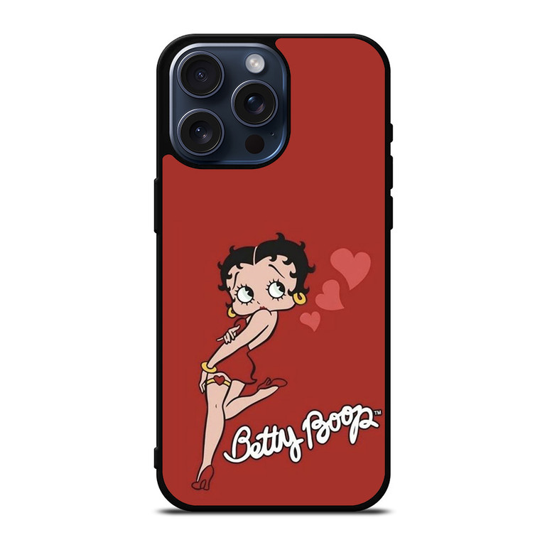 BETTY BOOP CARTOON LOVE iPhone 15 Pro Max Case Cover