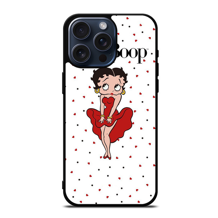 CARTOON BETTY BOOP LOVE iPhone 15 Pro Max Case Cover