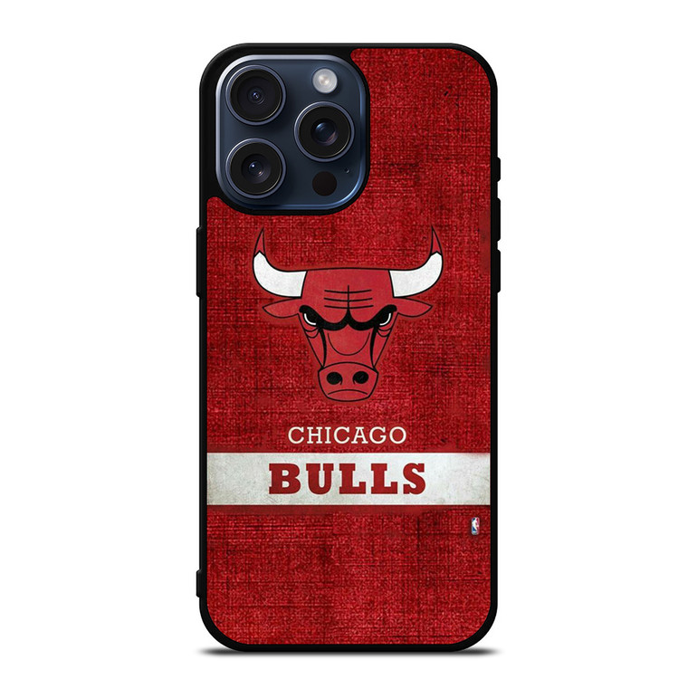 CHICAGO BULLS BASKETBALL TEAM LOGO iPhone 15 Pro Max Case Cover