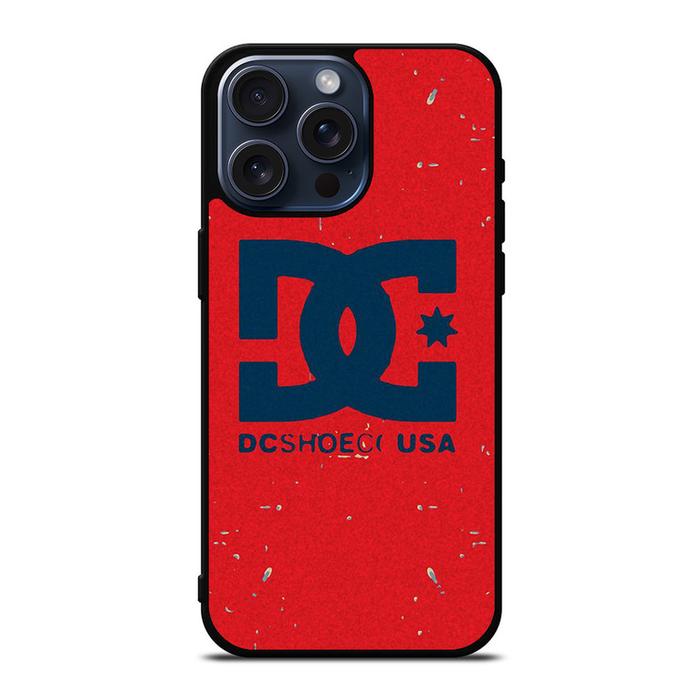 DC SHOE USA LOGO RED iPhone 15 Pro Max Case Cover DC SHOE USA LOGO RED iPhone 15 Pro Max Case Cover