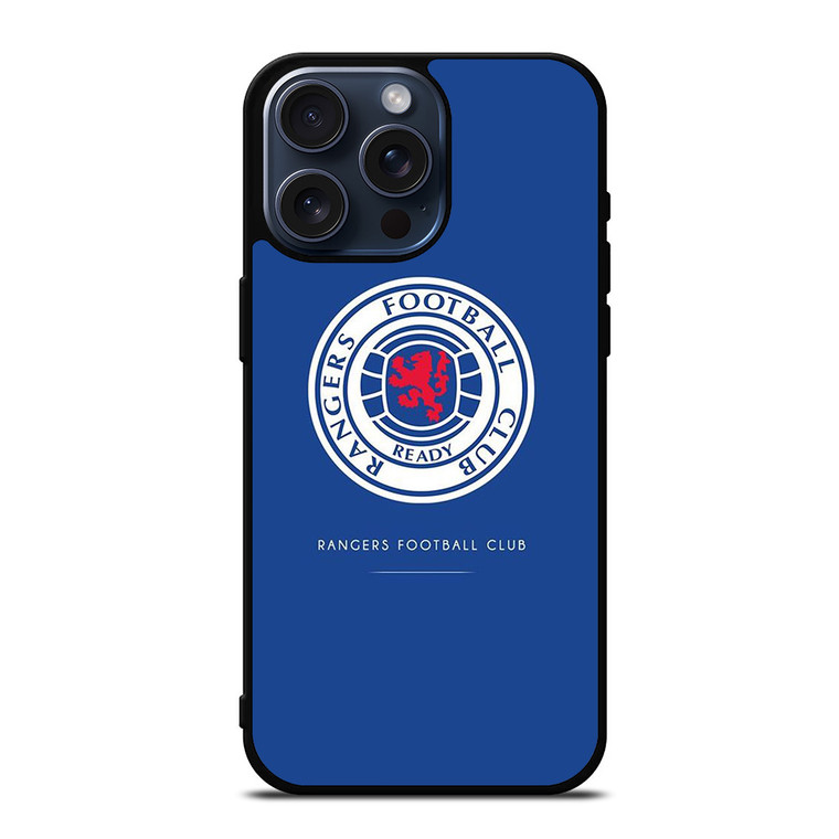 GLASGOW RANGERS FC LOGO SCOTLAND FOOTBALL CLUB iPhone 15 Pro Max Case Cover