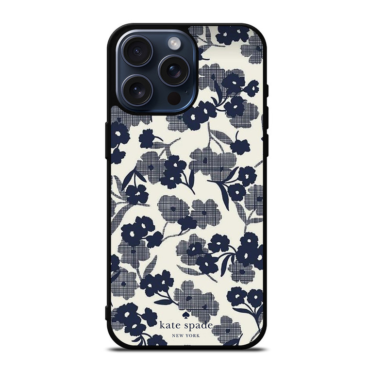 KATE SPADE NEW YORK BLUE FLORAL iPhone 15 Pro Max Case Cover