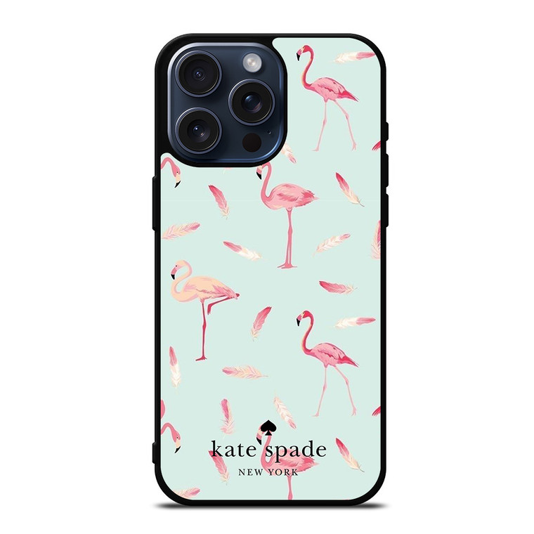 KATE SPADE NEW YORK LOGO FLAMINGOS iPhone 15 Pro Max Case Cover