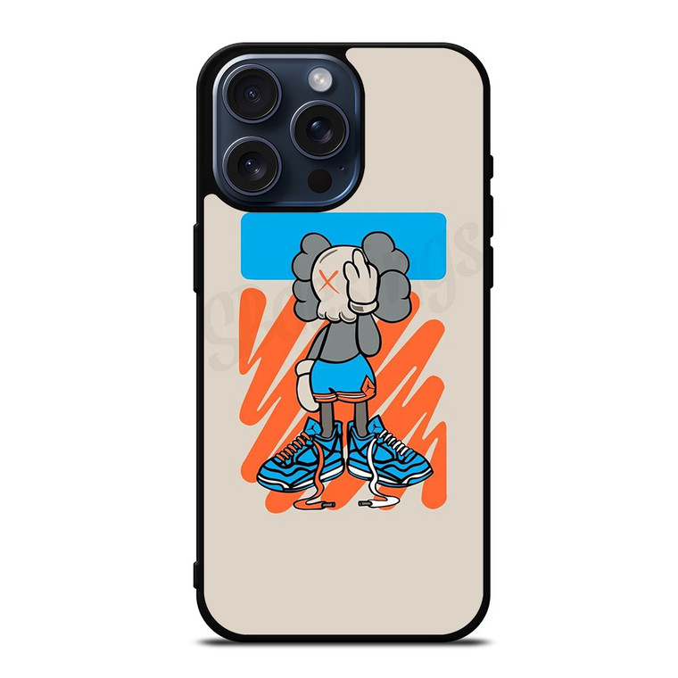 KAWS AIR JORDAN MASCOT iPhone 15 Pro Max Case Cover