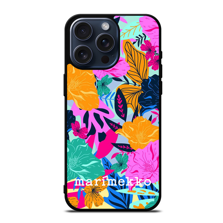 MARIMEKKO FLOWER COLORFUL PATTERN iPhone 15 Pro Max Case Cover MARIMEKKO FLOWER COLORFUL PATTERN iPhone 15 Pro Max Case Cover