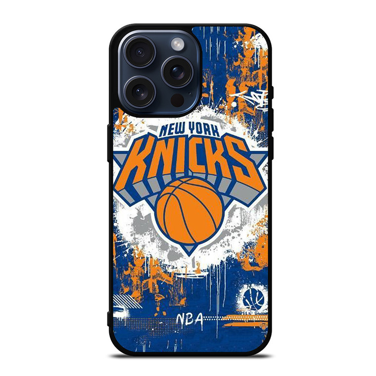 NEW YORK KNICKS BASKETBALL NBA LOGO iPhone 15 Pro Max Case Cover