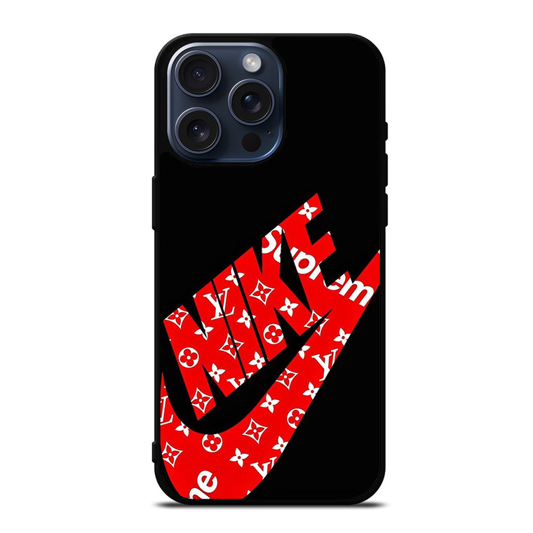 NIKE LV LOUIS VUITTON LOGO iPhone 15 Pro Max Case Cover