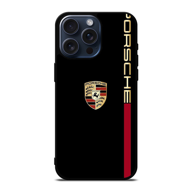 PORSCHE CAR LOGO STUTTGART iPhone 15 Pro Max Case Cover