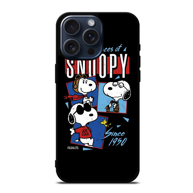 SNOOPY FACES THE PEANUTS CARTOON iPhone 15 Pro Max Case Cover