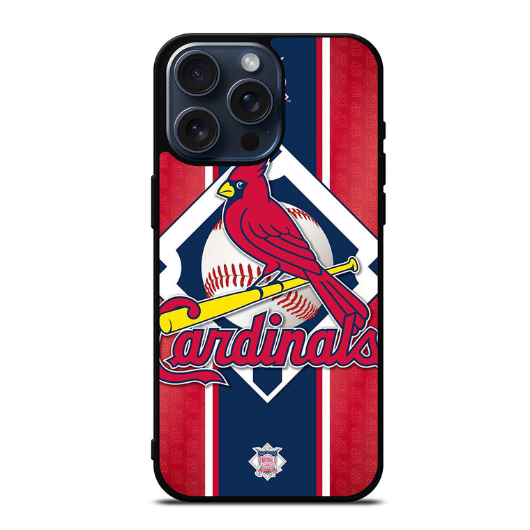 ST LOUIS CARDINALS LOGO BASEBALL MLB iPhone 15 Pro Max Case Cover