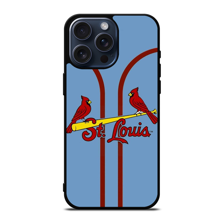 ST LOUIS CARDINALS LOGO BASEBALL TEAM iPhone 15 Pro Max Case Cover