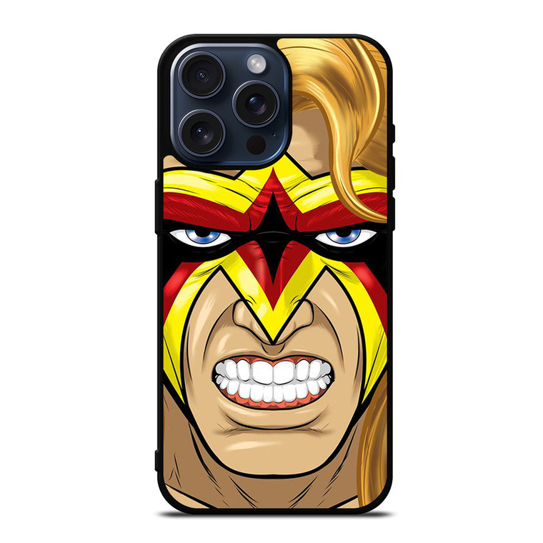 ULTIMATE WARRIOR WWE FACE CARTOON iPhone 15 Pro Max Case Cover