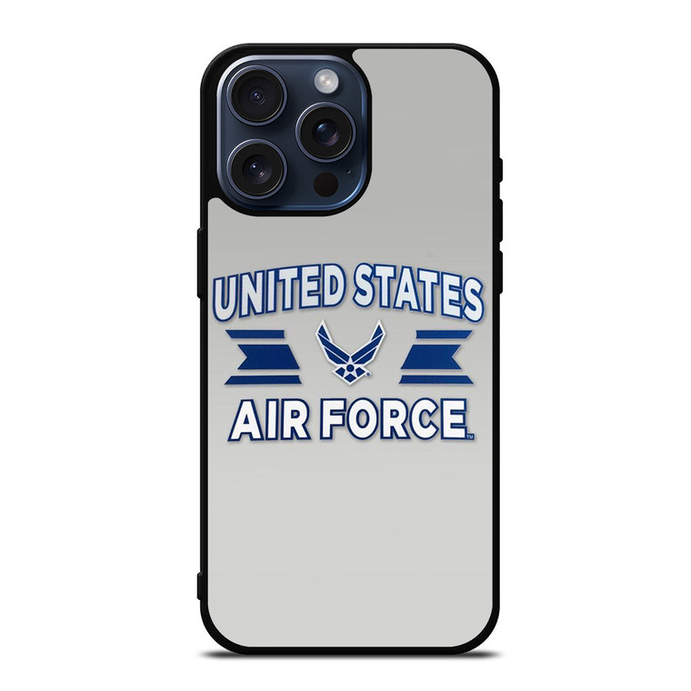 UNITED STATES US AIR FORCE LOGO iPhone 15 Pro Max Case Cover