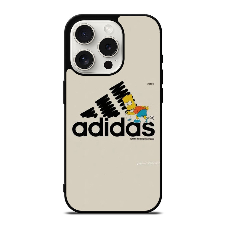 ADIDAS LOGO BART SIMPSONS iPhone 15 Pro Case Cover