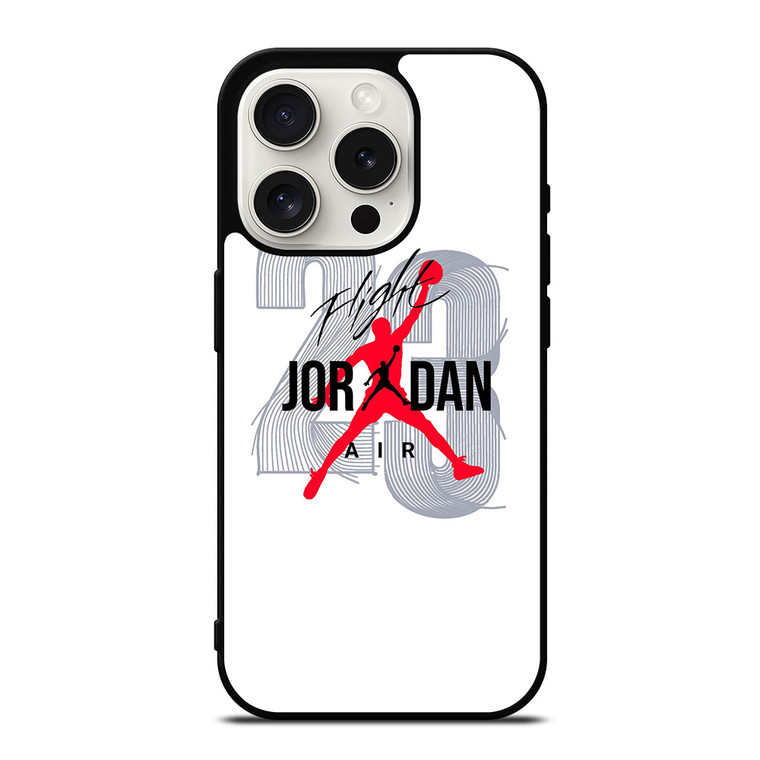 AIR JORDAN NIKE 23 FLIGHT LOGO iPhone 15 Pro Case Cover