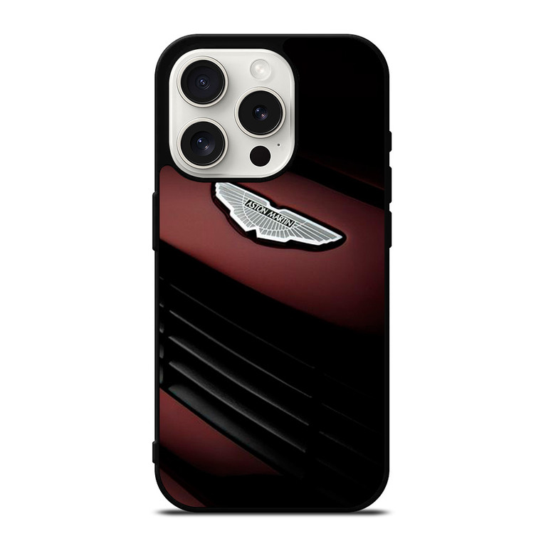 ASTON MARTIN RED CAR LOGO iPhone 15 Pro Case Cover