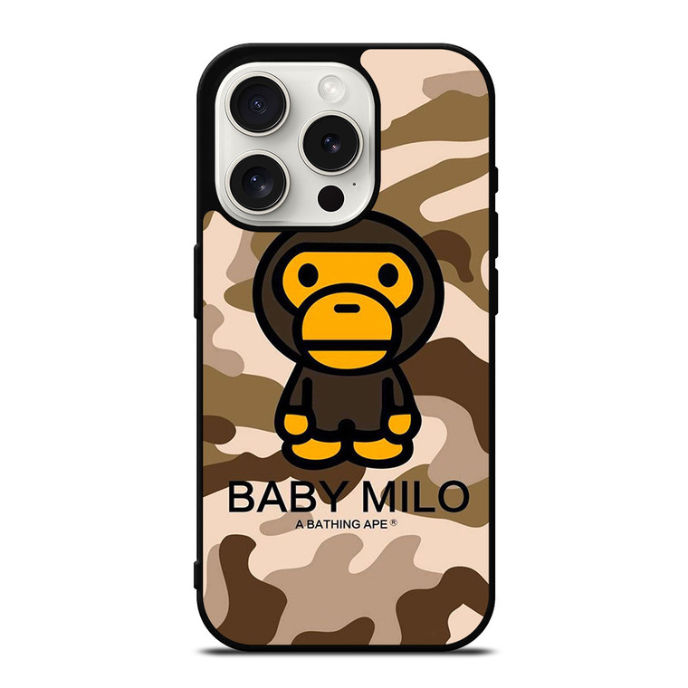BABY MILO CAMO BAPE BATHING APE iPhone 15 Pro Case Cover
